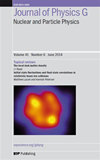 JOURNAL OF PHYSICS G-NUCLEAR AND PARTICLE PHYSICS封面